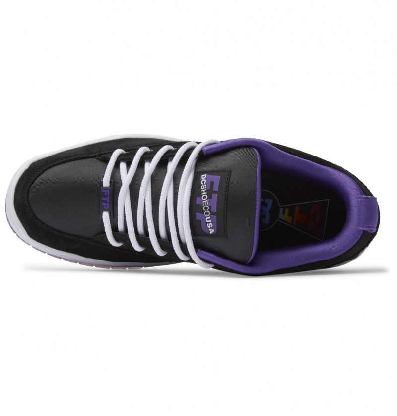 Black / Purple DC Shoes Clocker - Shoes | 810OJBCWV