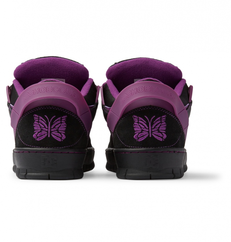 Black / Purple DC Shoes Spectre Needles - Leather Shoes | 581WVNMGO