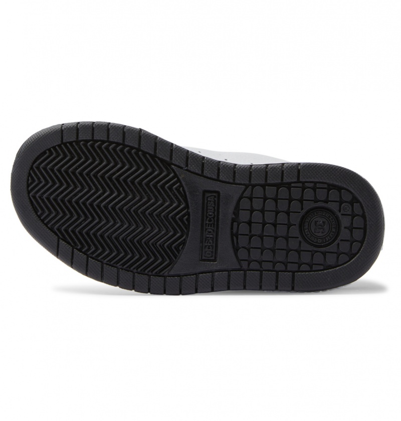 Black / Stencil DC Shoes Court Graffik - Leather Shoes | 721HJYULB