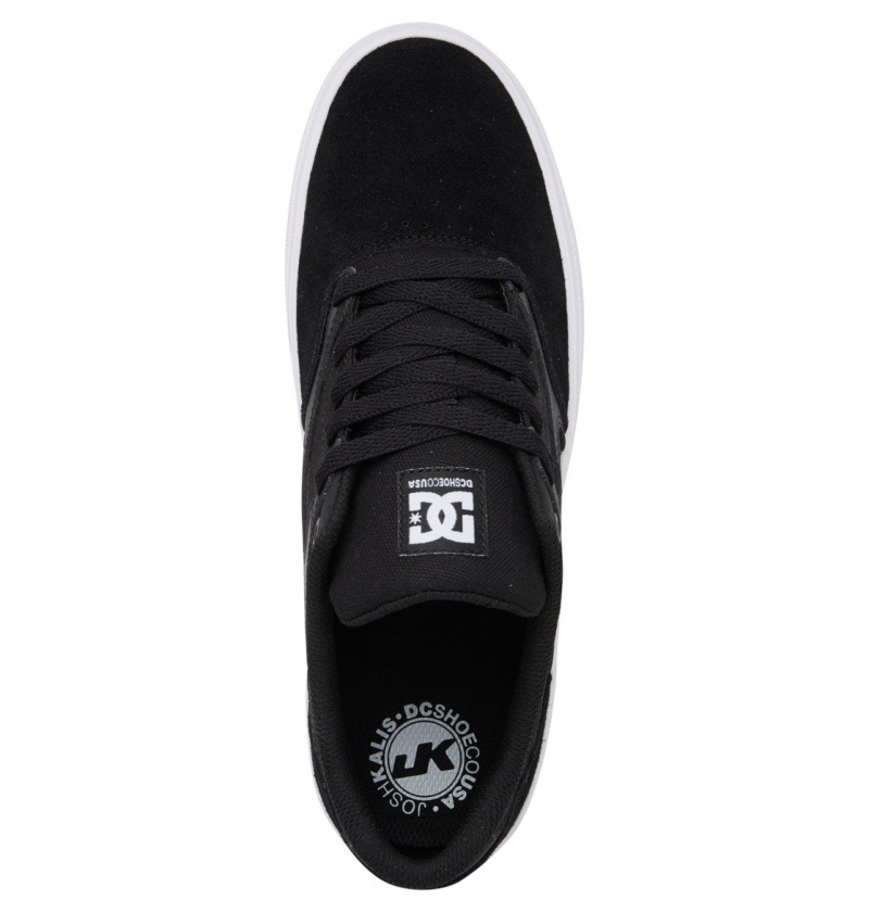 Black / White DC Shoes Kalis Vulc - Shoes | 360ZYEODW