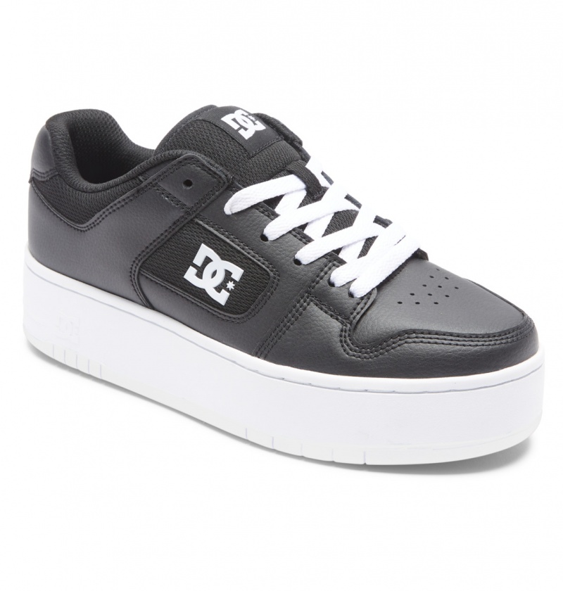 Black / White DC Shoes Manteca 4 Platform - Flatform Shoes | 760ILZOWT