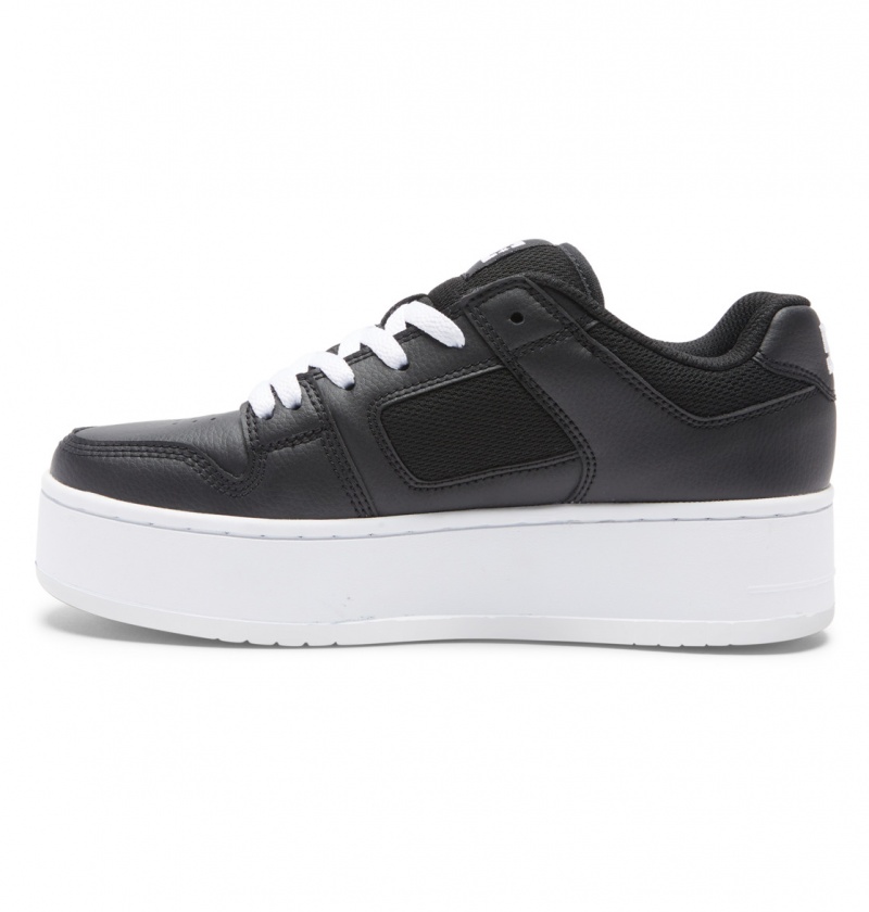 Black / White DC Shoes Manteca 4 Platform - Flatform Shoes | 760ILZOWT