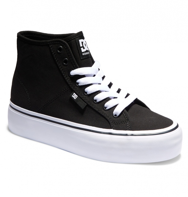 Black / White DC Shoes Manual Hi Platform - High-Top Shoes | 507HCJLEK