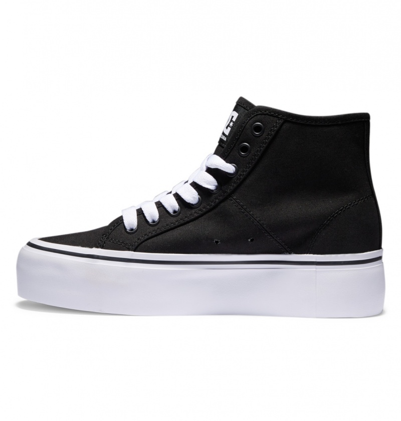 Black / White DC Shoes Manual Hi Platform - High-Top Shoes | 507HCJLEK