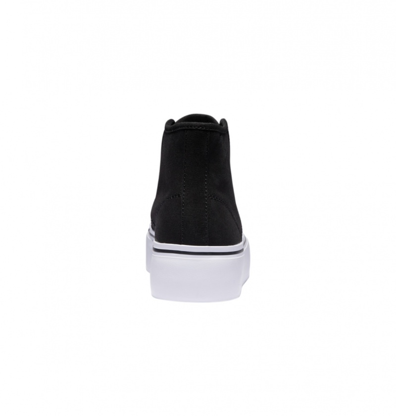 Black / White DC Shoes Manual Hi Platform - High-Top Shoes | 507HCJLEK