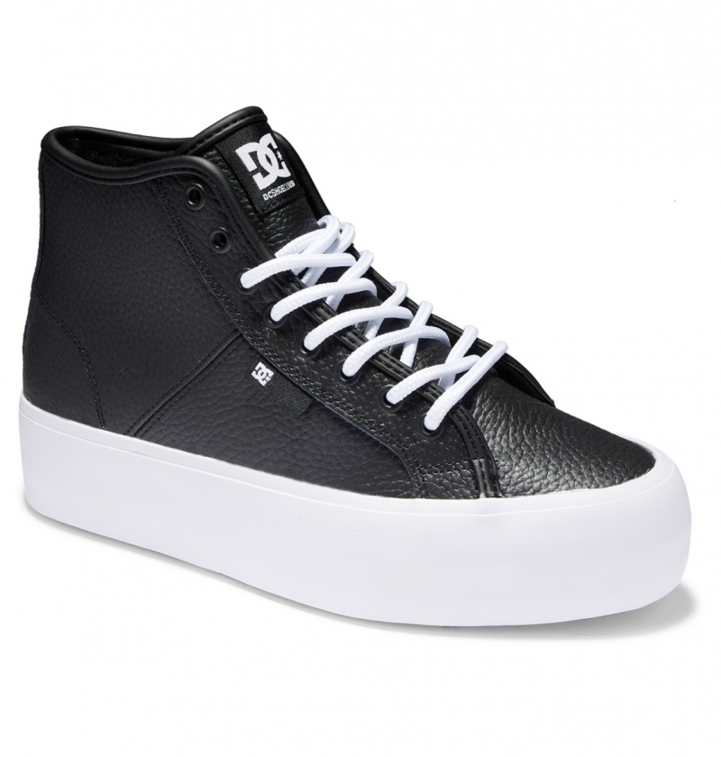 Black / White DC Shoes Manual Hi Wnt - High-Top Shoes | 038TCAJKL