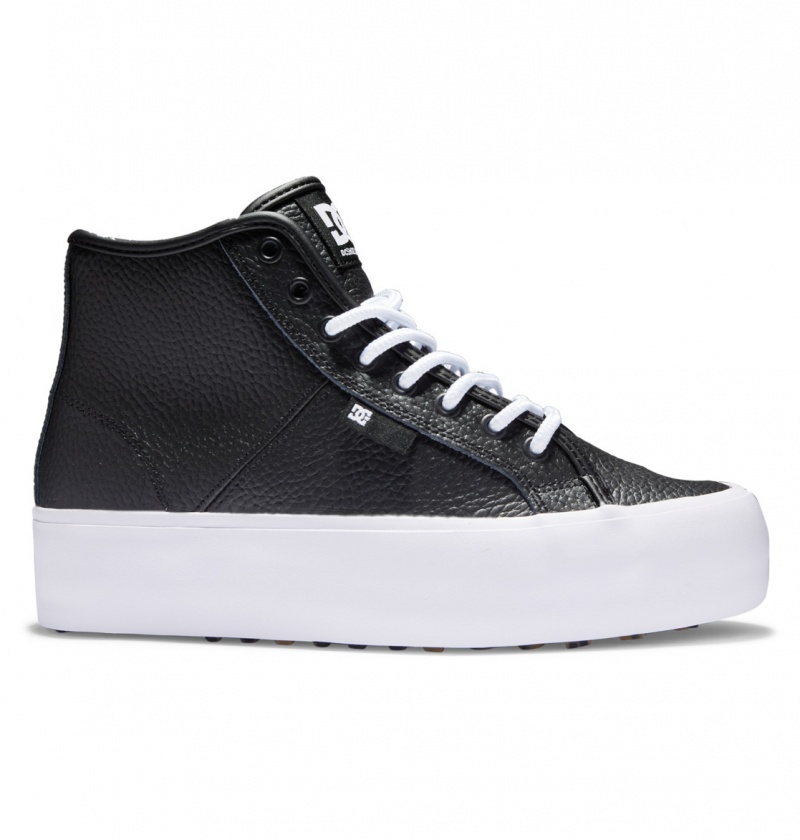 Black / White DC Shoes Manual Hi Wnt - High-Top Shoes | 038TCAJKL