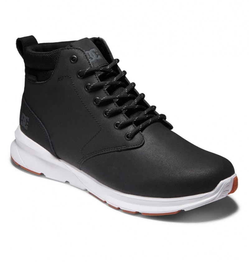 Black / White DC Shoes Mason 2 - Water Resistant Leather Shoes | 154EYMZGH