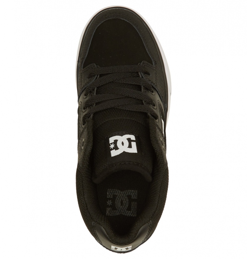 Black / White DC Shoes Pure Mid - Mid-Top Shoes | 451MURFXL