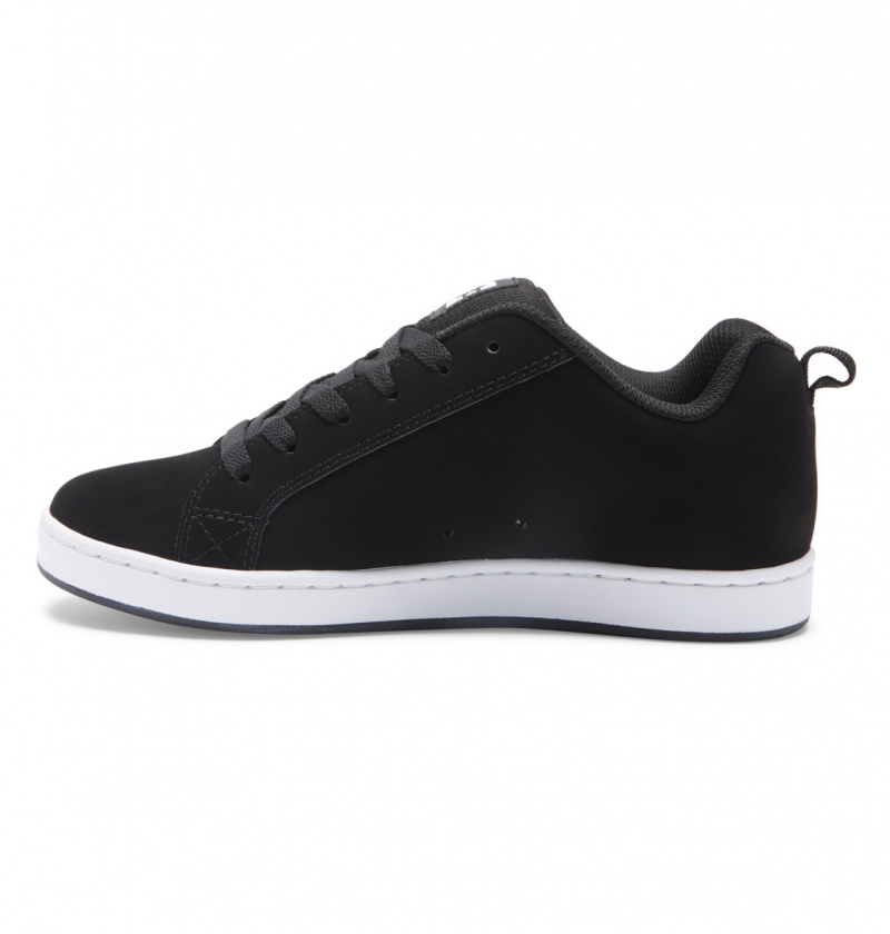 Black / White Stencil DC Shoes Court Graffik - Shoes | 490QSFADW