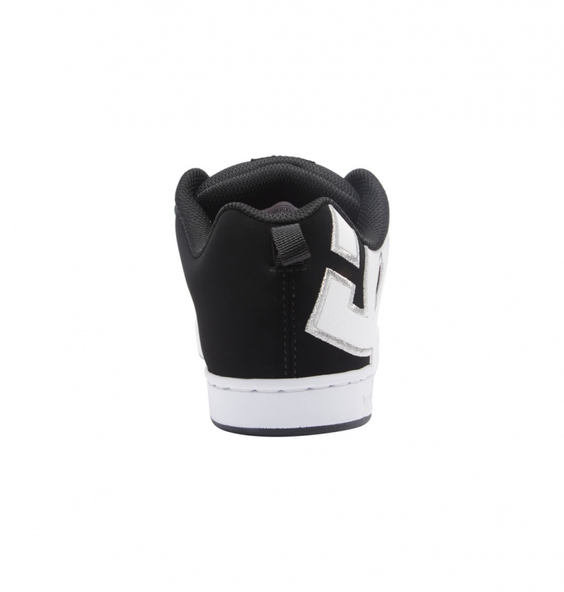 Black / White Stencil DC Shoes Court Graffik - Shoes | 490QSFADW