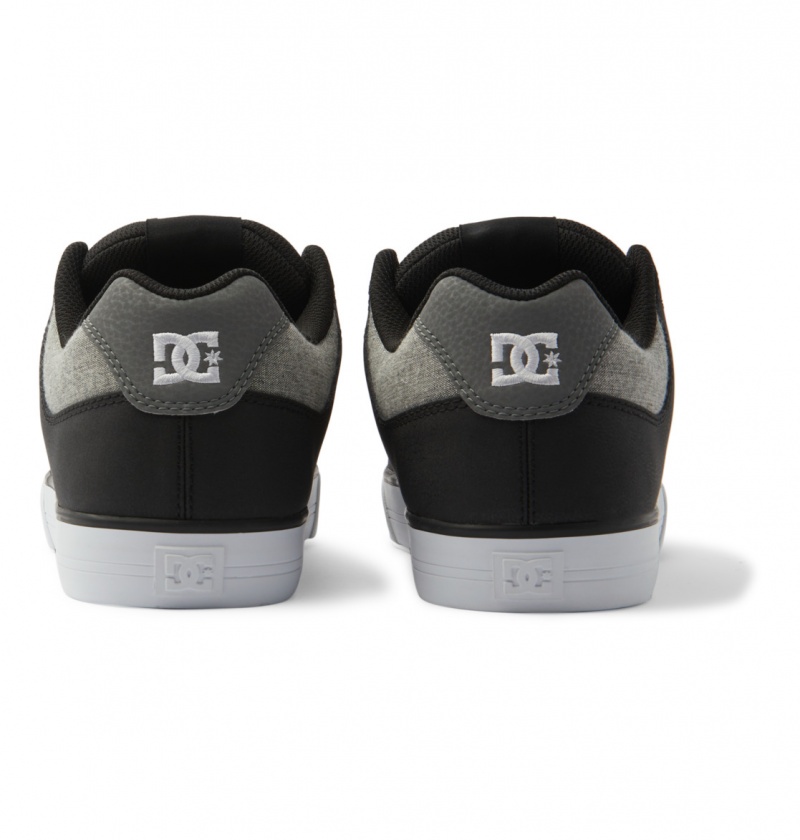 Black / White / Armor DC Shoes Pure - Leather Shoes | 391LPWTIE