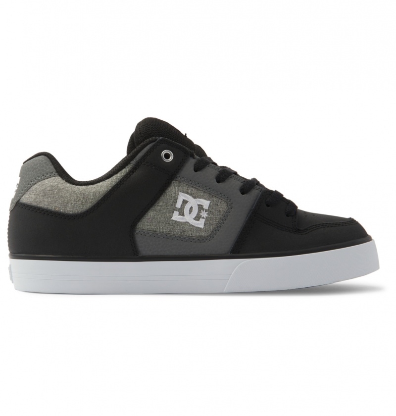 Black / White / Armor DC Shoes Pure - Leather Shoes | 391LPWTIE