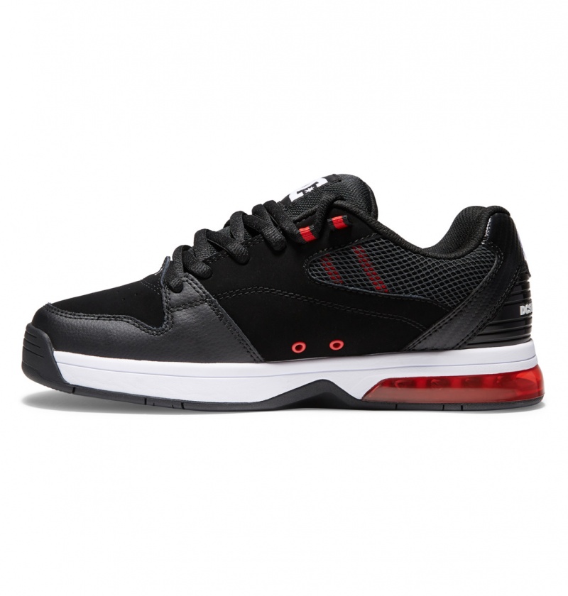 Black / White / Athletic Red DC Shoes Versatile - Skate Shoes | 381RPLUDY