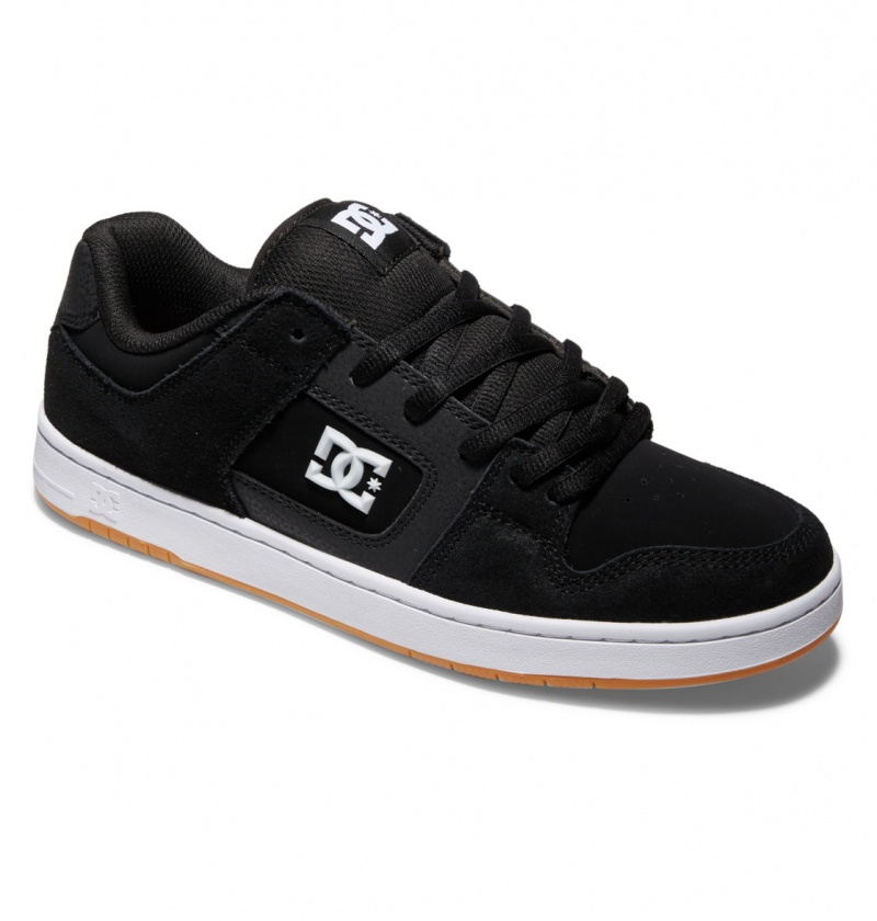 Black / White / Gum DC Shoes Manteca S - Leather Skate Shoes | 219ORTBYG