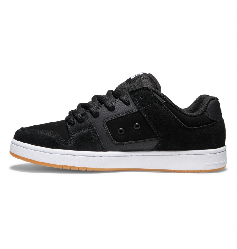 Black / White / Gum DC Shoes Manteca S - Leather Skate Shoes | 219ORTBYG