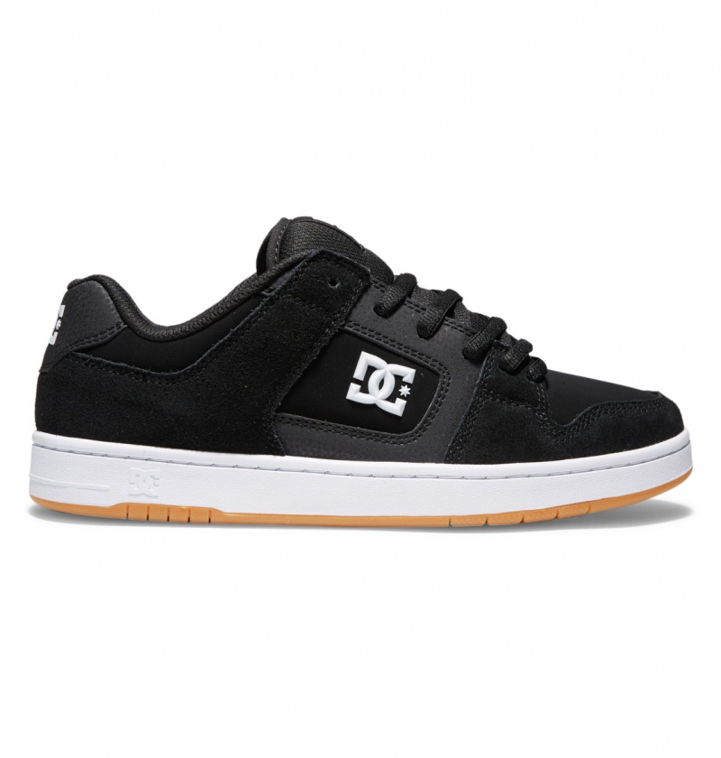 Black / White / Gum DC Shoes Manteca S - Leather Skate Shoes | 219ORTBYG