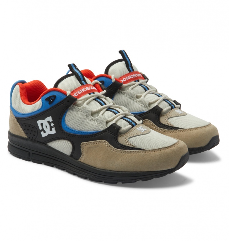 Blue / White DC Shoes Kalis Lite - Leather Shoes | 192NZUOYH