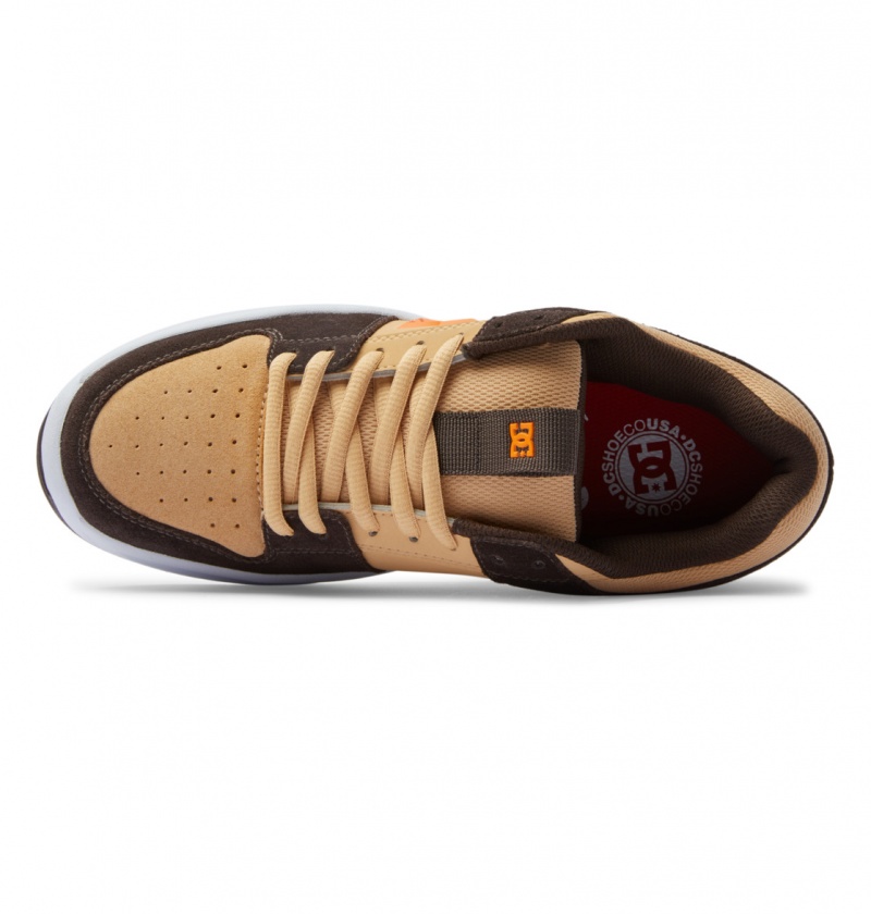 Brown / Brown / Orange DC Shoes Lynx Zero S - Skate Shoes | 906MUTHIE