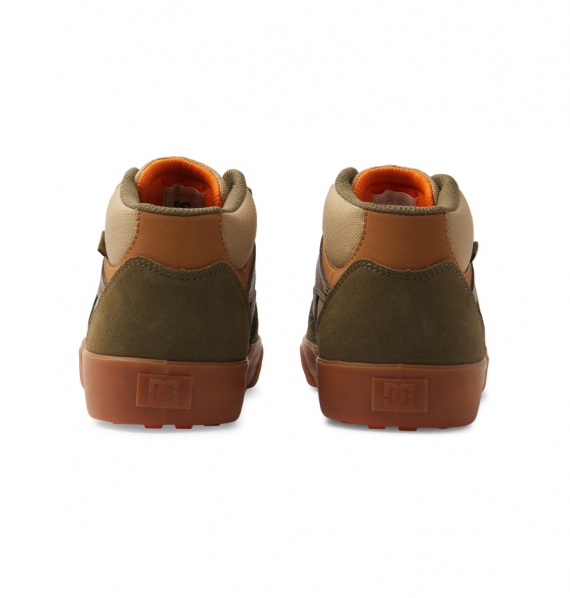 Brown / Dk Chocolate DC Shoes Kalis Vulc Mid Wnt - Mid-Top Shoes | 207YDNAUH