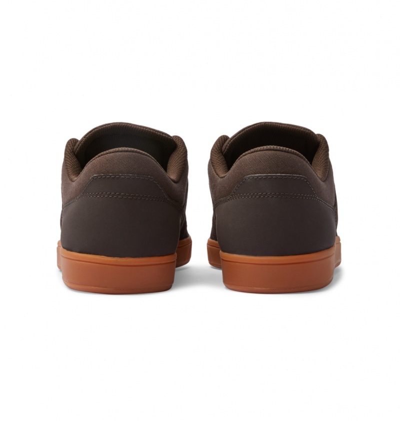 Brown / Gum DC Shoes Crisis 2 - Leather Shoes | 957AMZELJ