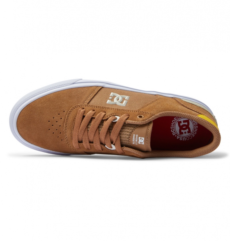 Brown / Yellow DC Shoes Teknic S - Skate Shoes | 471SXKZMP