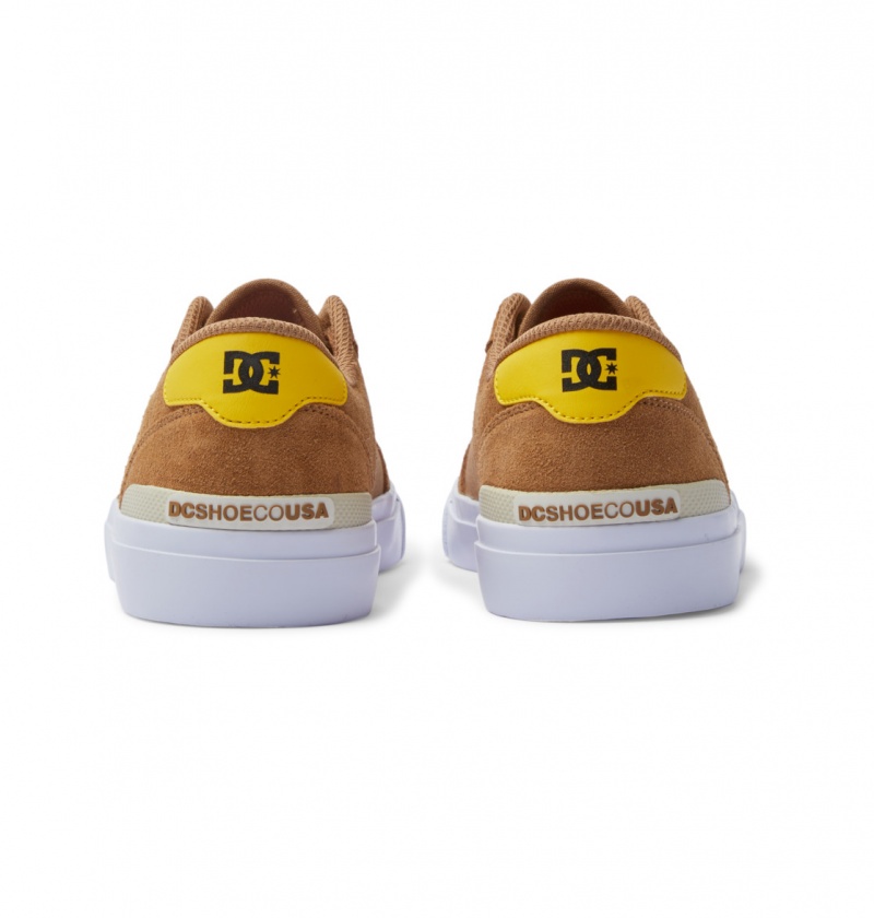 Brown / Yellow DC Shoes Teknic S - Skate Shoes | 471SXKZMP