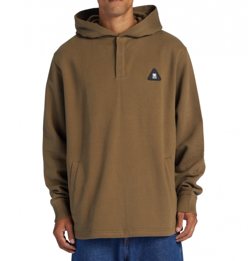 Capers DC Shoes Offpeak - Hooded Henley Top | 623BWRUDO