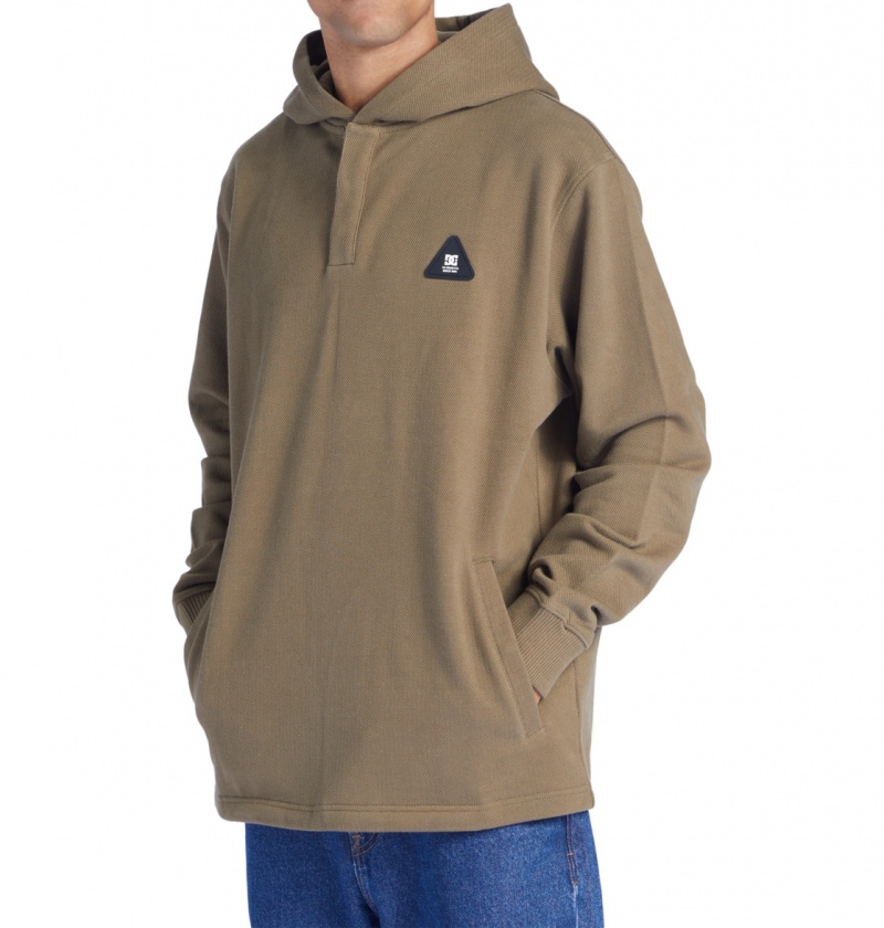 Capers DC Shoes Offpeak - Hooded Henley Top | 623BWRUDO