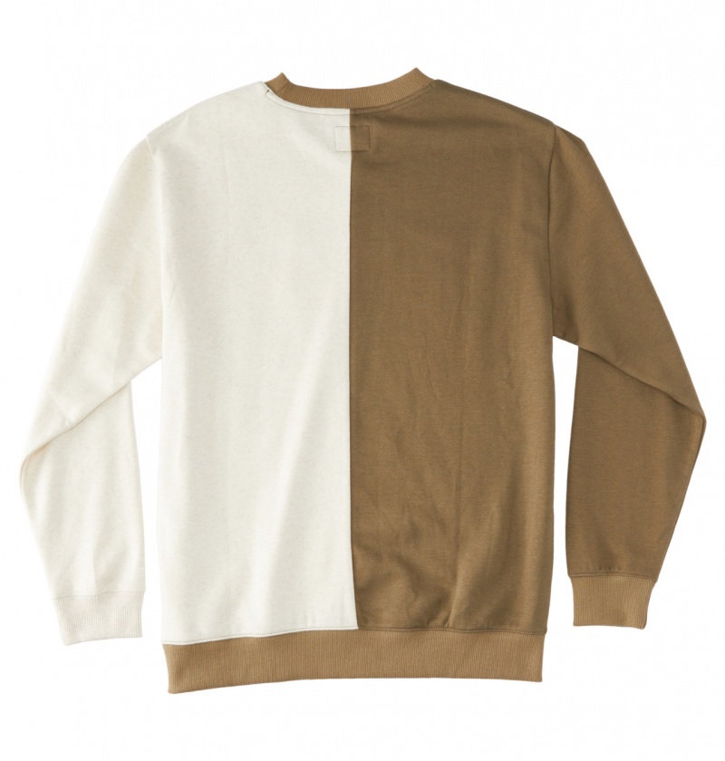 Capers / Oat Heather DC Shoes Baseline - Sweatshirt | 941JGHFYI