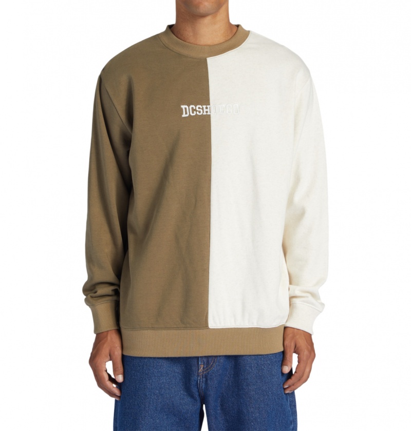 Capers / Oat Heather DC Shoes Baseline - Sweatshirt | 941JGHFYI