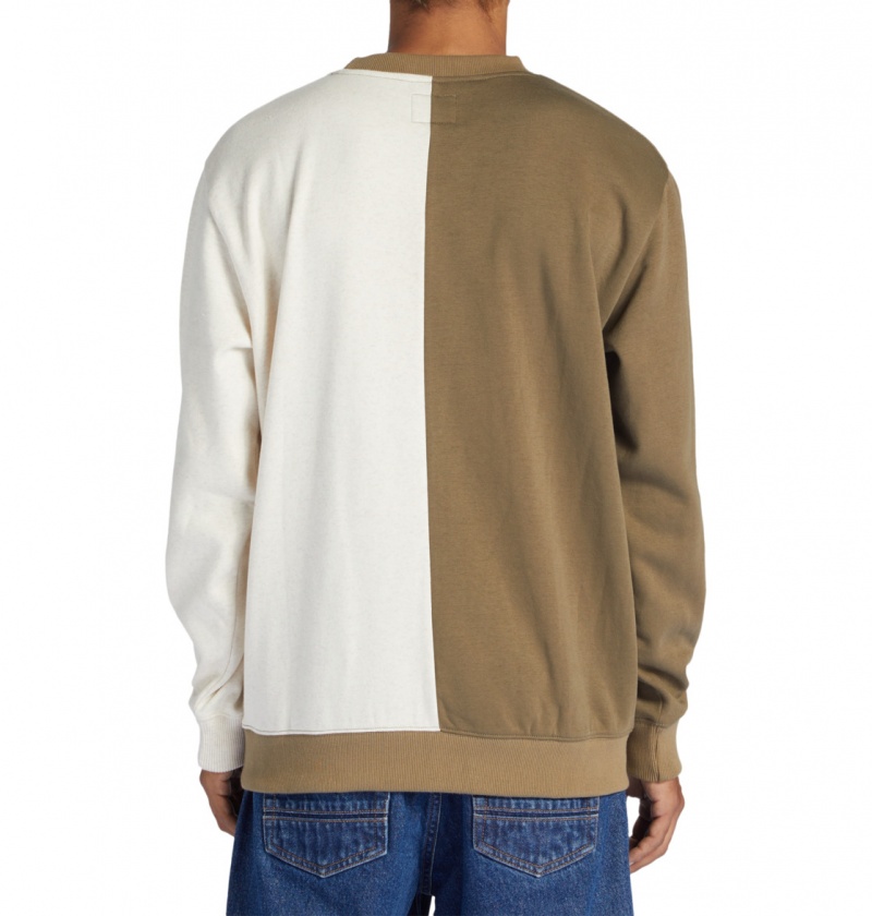 Capers / Oat Heather DC Shoes Baseline - Sweatshirt | 941JGHFYI