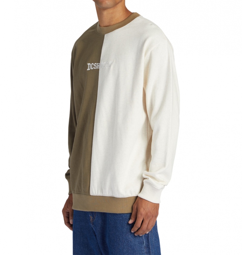 Capers / Oat Heather DC Shoes Baseline - Sweatshirt | 941JGHFYI