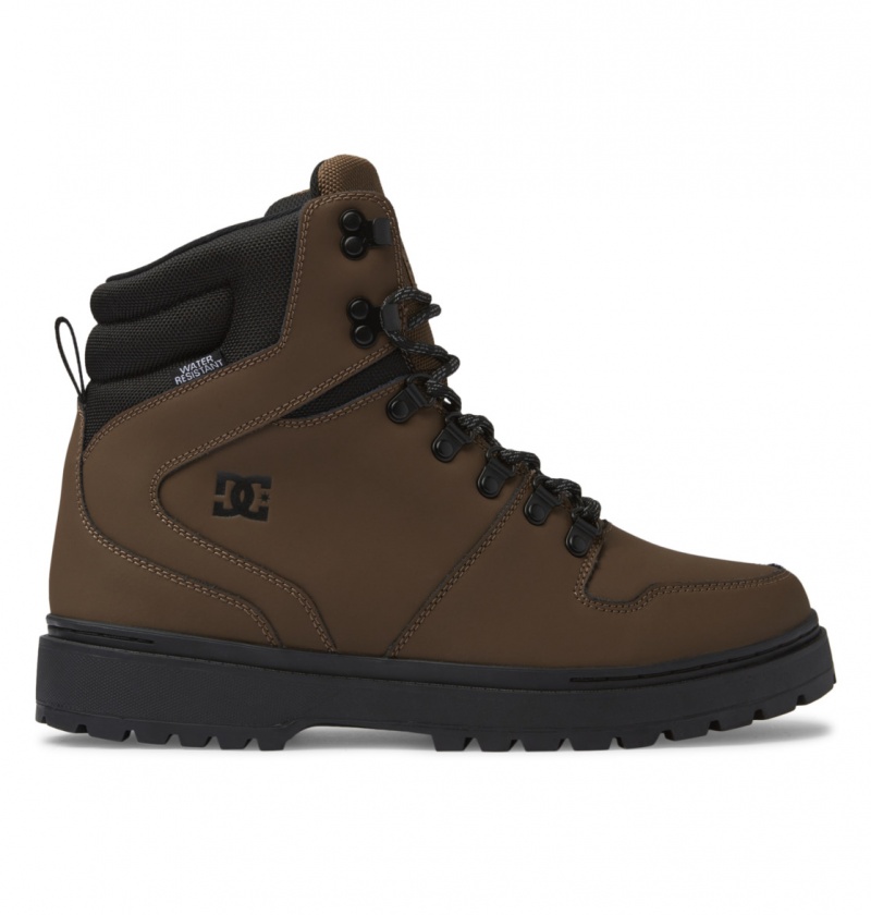 Dark Chocolate DC Shoes Peary Tr - Leather Boots | 417JTHDAW