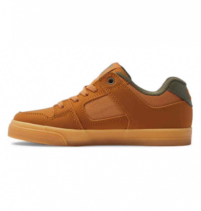 Dark Chocolate / Wheat / Gum DC Shoes Pure Elastic - Shoes 8-16 | 568DUYCOI