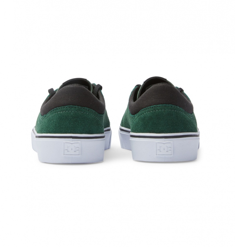 Dark Green DC Shoes Trase - Suede Shoes | 107ZWSHDY