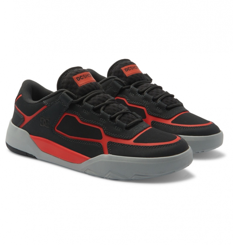 Dark Grey / Orange DC Shoes DC Metric - Leather Shoes | 264ZGYNLH