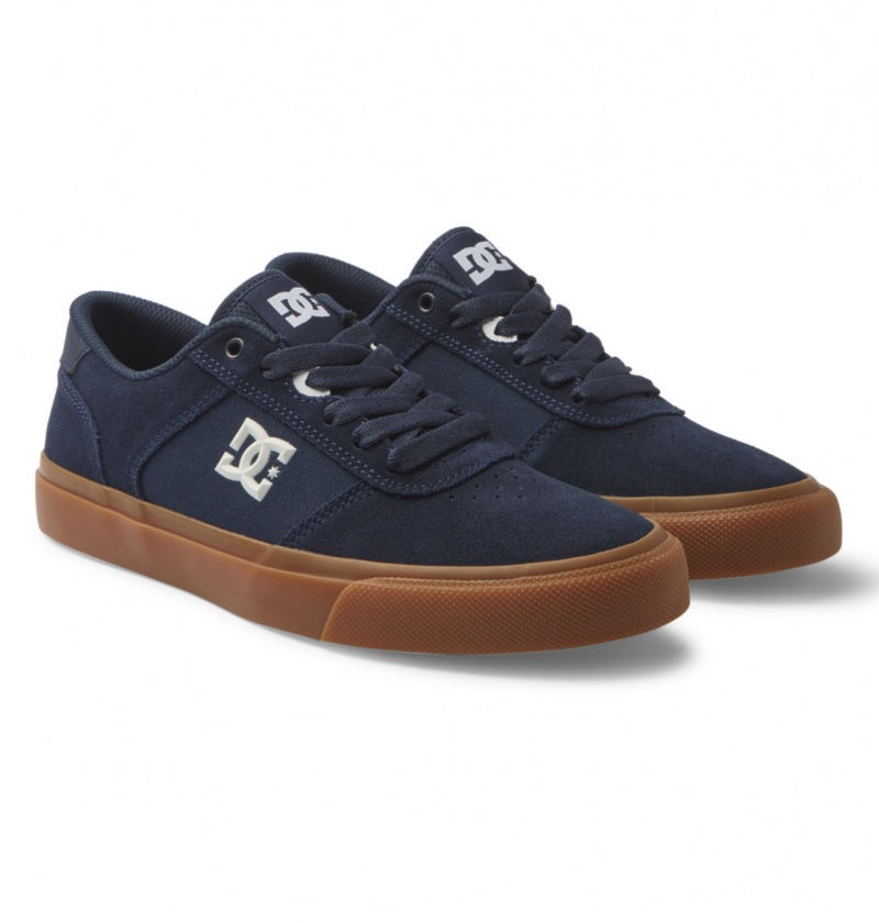 Dark Navy DC Shoes Teknic - Leather Shoes | 639BXMKDP