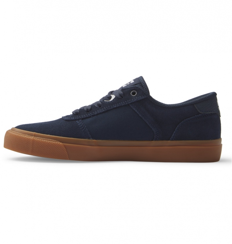 Dark Navy DC Shoes Teknic - Leather Shoes | 639BXMKDP