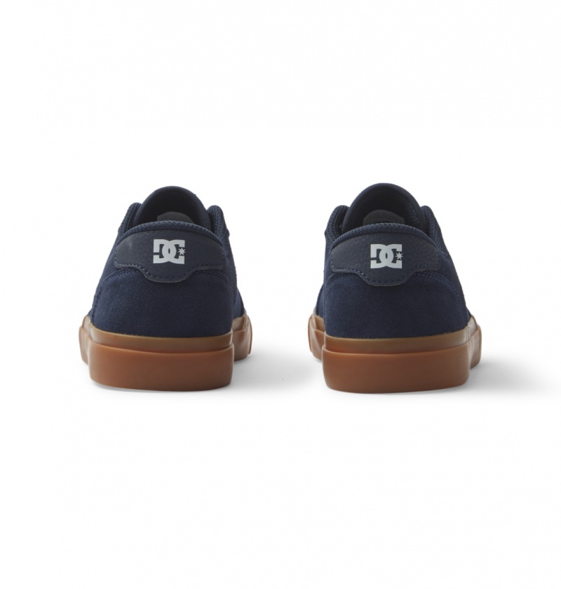 Dark Navy DC Shoes Teknic - Leather Shoes | 639BXMKDP