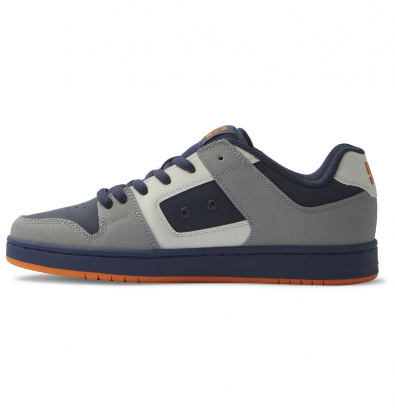 Dc Navy / Orange DC Shoes Manteca - Leather Shoes | 765VULKRX