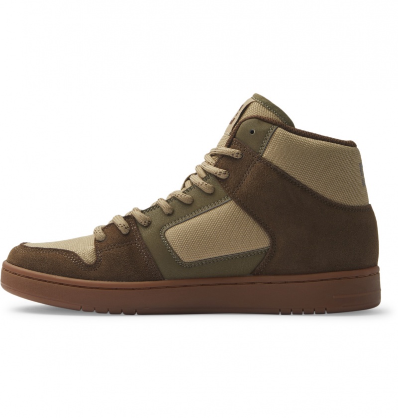 Dk Choc / Military DC Shoes Manteca 4 Hi Wr - High-Top Leather Shoes | 370YJSGKF