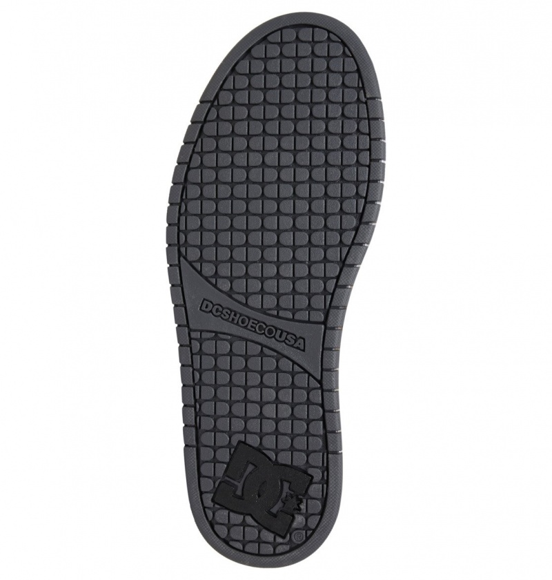 Dk Grey / Black / White DC Shoes Court Graffik - Leather Shoes | 106CIJEQD
