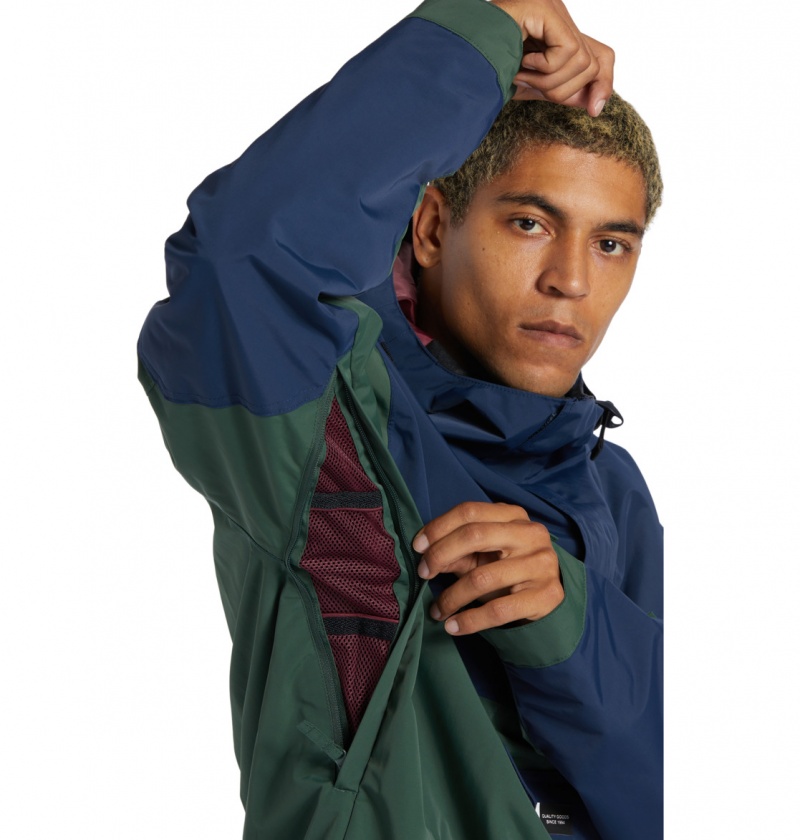 Dress Blues DC Shoes Dc-43 - Technical Anorak Snow Jacket | 296TUVFMS