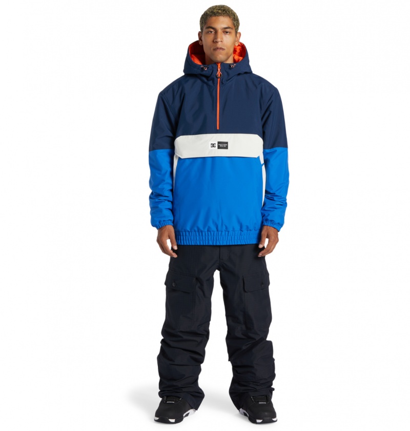 Dress Blues DC Shoes Nexus - Technical Reversible Anorak Snow Jacket | 879LAQEUK