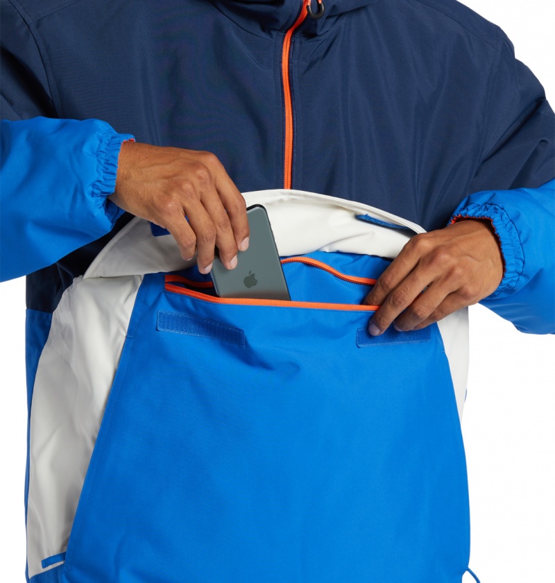 Dress Blues DC Shoes Nexus - Technical Reversible Anorak Snow Jacket | 879LAQEUK