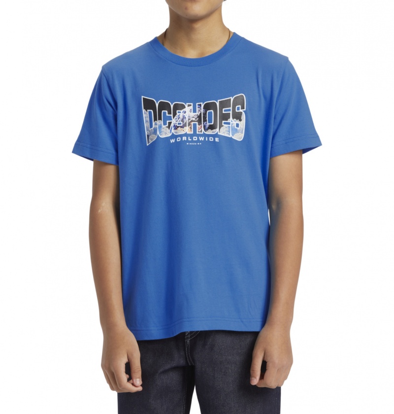 French Blue DC Shoes Astro - T-Shirt 8-16 | 091TJRWHM