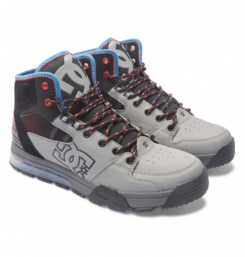 Grey / Blue Ashes DC Shoes Versatile Hi WR - Lace-Up Boots | 541KCYUIE