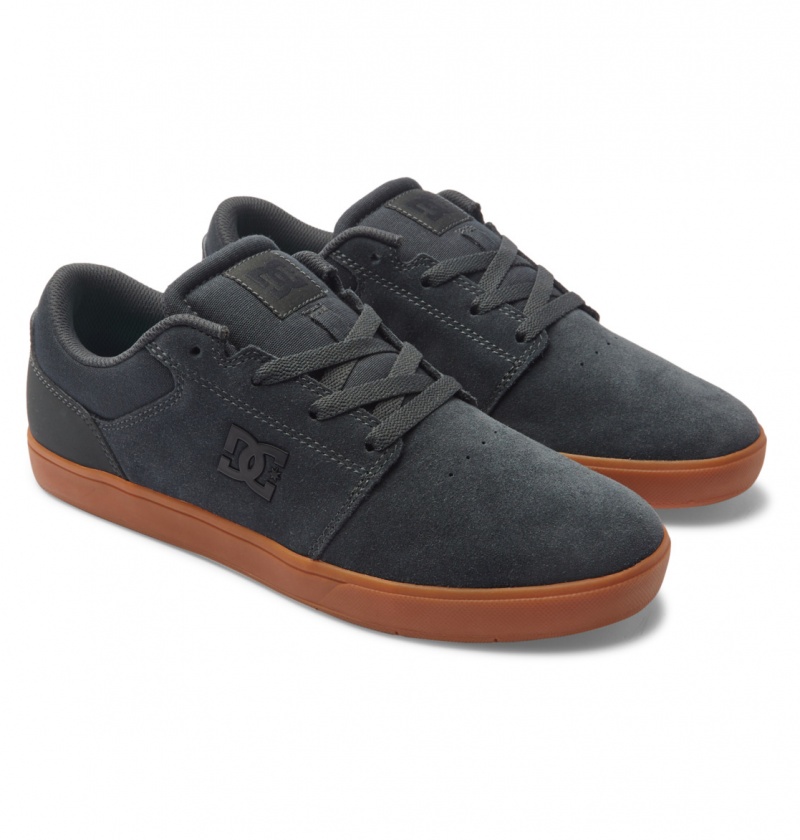 Grey / Gum DC Shoes Crisis 2 - Leather Shoes | 203QHMSWJ