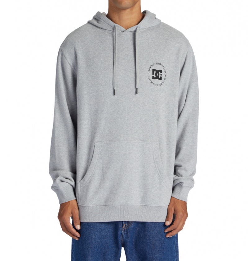 Heather Grey DC Shoes Concrete - Hoodie | 769JWRKUI